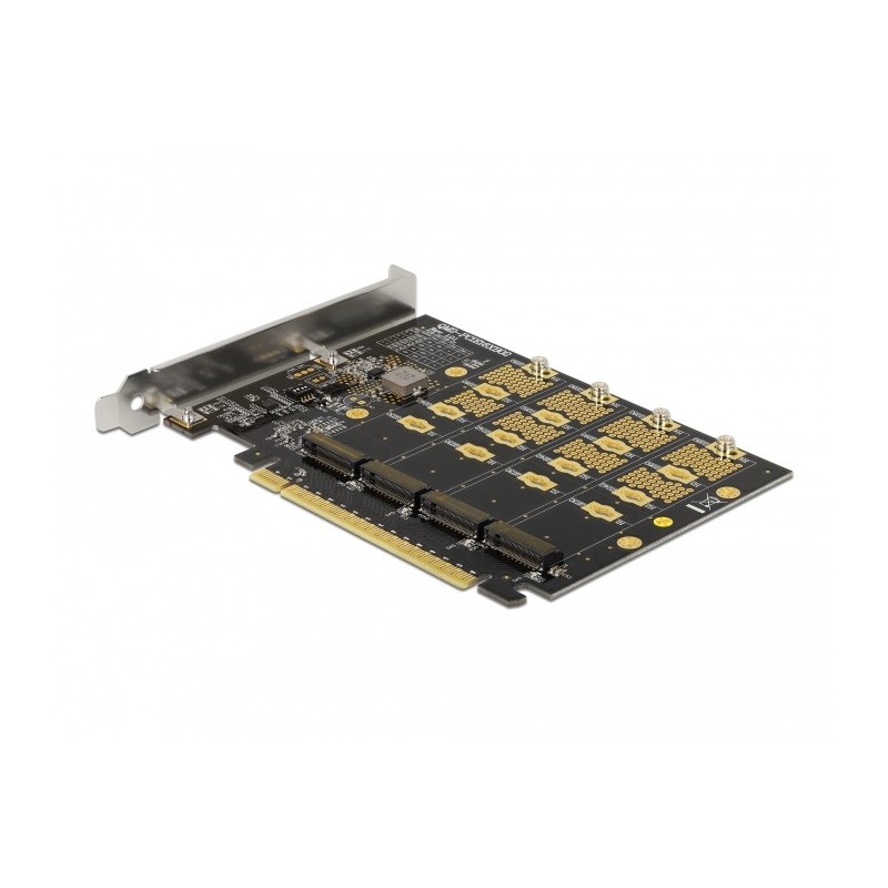 Delock PCI Express x16 Karte zu 4 x intern NVMe M.2 Key M - Bifurcation