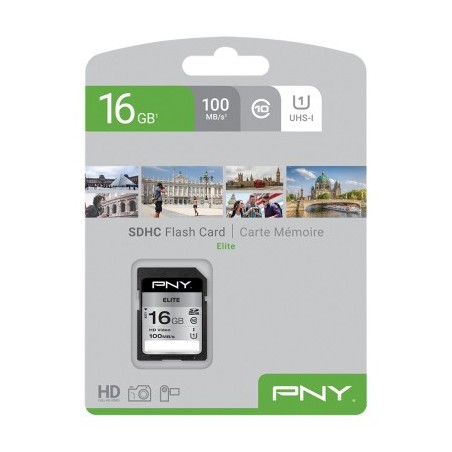 PNY Elite 16 GB SDHC UHS-I Classe 10