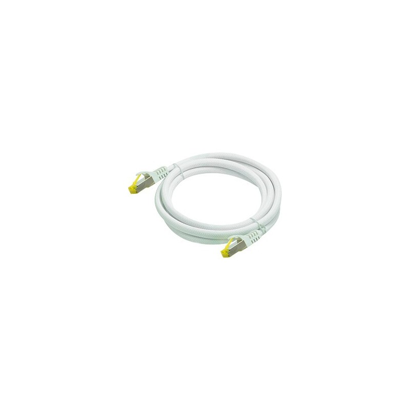 Python Patchkabel con Cat.7 Rohkabel S/FTP PiMF halogenfrei 1,0m Bianco