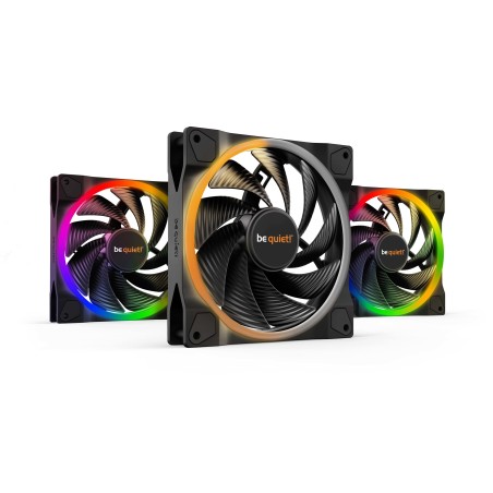 be quiet! Light Wings | 140mm PWM Triple Pack high-speed Case per computer Ventilatore 14 cm Nero 3 pz