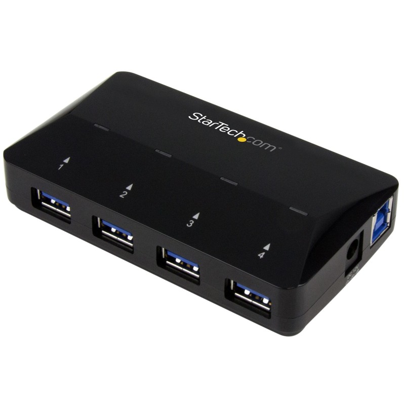 4 Port USB 3.0 Hub plus dedizierter Ladeanschluss