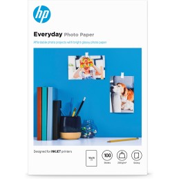HP Carta fotografica Everyday, lucida, 200 g m2, 10" x 15" (101 x 152 mm), 100 fogli