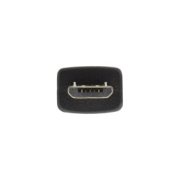 InLine Cavo USB 2.0 Micro, A maschio   Micro B maschio, nero, 1m