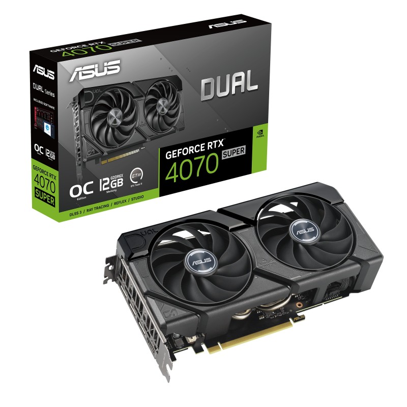 ASUS DUAL GeForce RTX 4070 Super EVO OC 12GB Grafikkarte