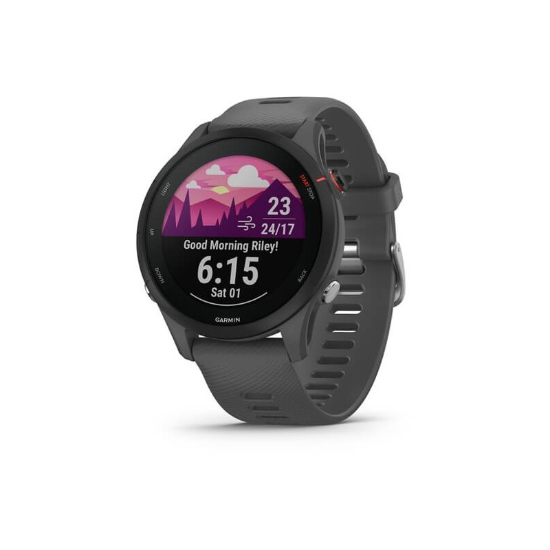 Garmin Forerunner 255 3,3 cm (1.3") MIP 46 mm Digitale 260 x 260 Pixel Touch screen Grigio Wi-Fi GPS (satellitare)