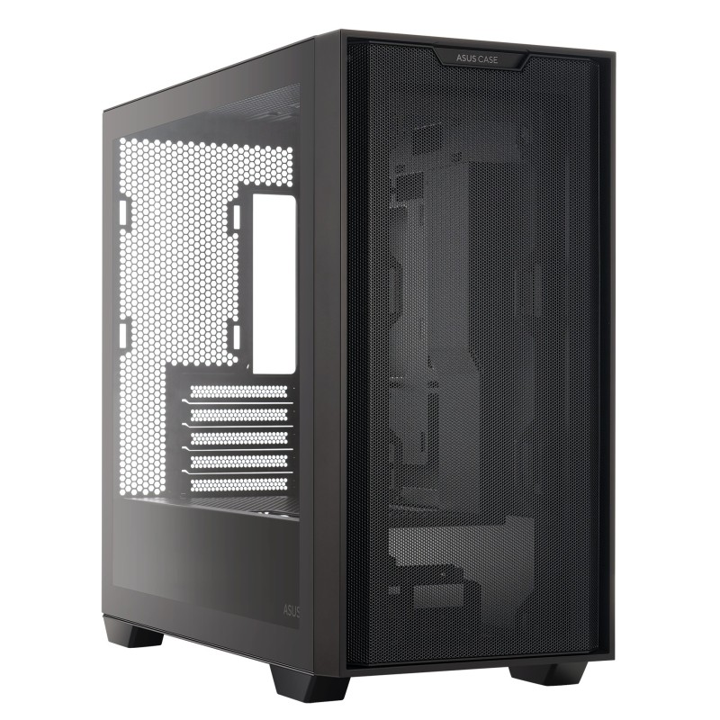 ASUS A21 Micro-ATX Gaming Gehäuse Gehäuse mit Seitenfenster schwarz