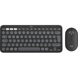 Logitech Pebble 2 Combo tastiera Mouse incluso RF senza fili + Bluetooth QWERTZ Tedesco Grafite