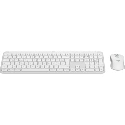 Logitech MK950 Signature Slim tastiera Mouse incluso RF senza fili + Bluetooth QWERTZ Tedesco Grafite, Bianco