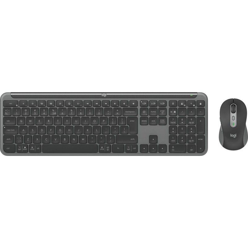 Logitech MK950 Signature Slim Combo Graphite - US- Kabellose Tastaturkombination