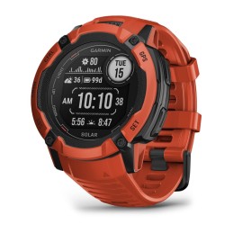 Garmin Instinct 2X Solar 2,79 cm (1.1") MIP 50 mm Digitale 176 x 176 Pixel Touch screen Rosso GPS (satellitare)