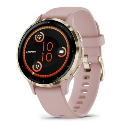 Garmin Venu 3S 3,05 cm (1.2") AMOLED Digitale 390 x 390 Pixel Touch screen Oro, Rosa Wi-Fi GPS (satellitare)