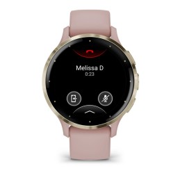 Garmin Venu 3S 3,05 cm (1.2") AMOLED Digitale 390 x 390 Pixel Touch screen Oro, Rosa Wi-Fi GPS (satellitare)