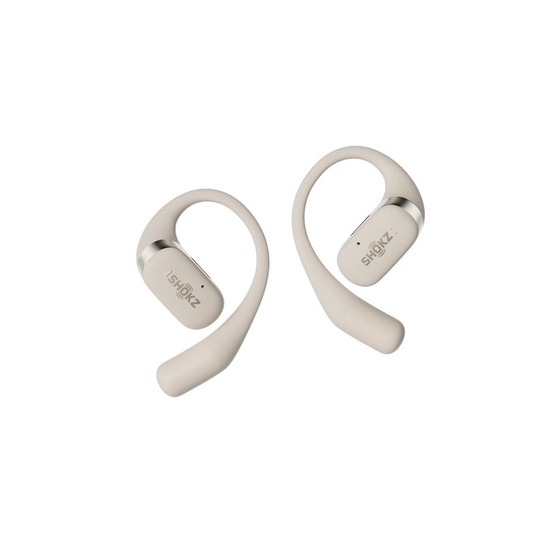 SHOKZ OpenFit Cuffie Wireless A clip Chiamate Musica Sport Tutti i giorni Bluetooth Bianco