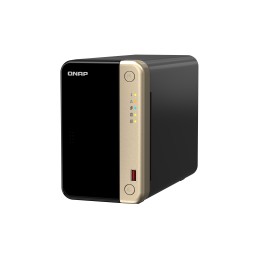 QNAP TS-264 NAS Tower Collegamento ethernet LAN Nero, Oro N5095