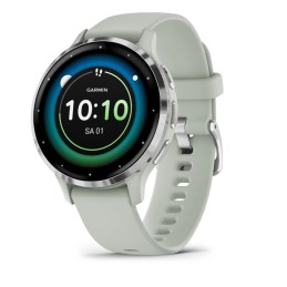 Garmin Venu 3S 3,05 cm (1.2") AMOLED Digitale 390 x 390 Pixel Touch screen Grigio, Argento Wi-Fi GPS (satellitare)