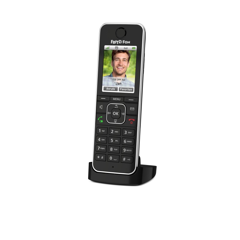 FRITZ!Fon C6 Telefono DECT Identificatore di chiamata Nero