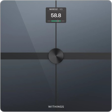 Withings Body Smart Quadrato Nero Bilancia pesapersone elettronica