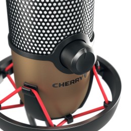 CHERRY UM 9.0 PRO RGB Nero, Rame Microfono da tavolo