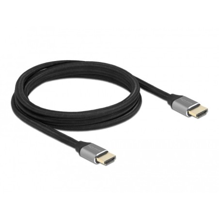 DeLOCK 83996 cavo HDMI 2 m HDMI tipo A (Standard) Nero, Grigio