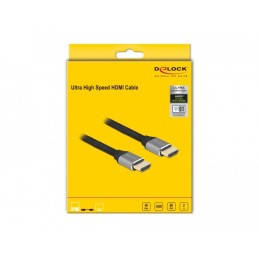DeLOCK 83996 cavo HDMI 2 m HDMI tipo A (Standard) Nero, Grigio