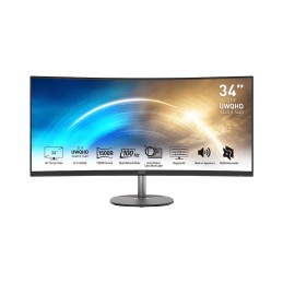 MSI PRO MP341CQDE Monitor PC 86,4 cm (34") 3440 x 1440 Pixel UltraWide Quad HD Nero