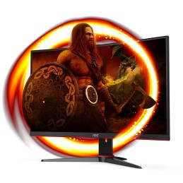 AOC G2 C27G2E BK Monitor PC 68,6 cm (27") 1920 x 1080 Pixel Nero, Rosso