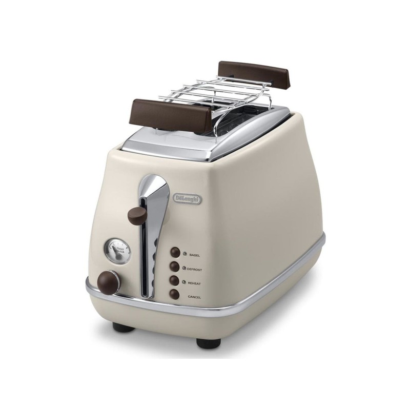 DeLonghi CTOV 2103.BG Icona Vintage Toaster creme