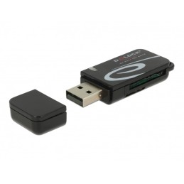 DeLOCK 91602 lettore di schede USB 2.0 Nero