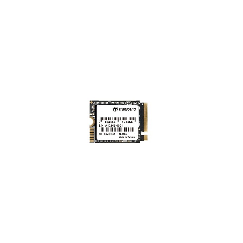 512GB M.2 2230 PCIe Gen4x4 NVMe 3D TLC DRAM-less