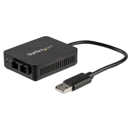 StarTech.com Convertitore da USB a fibra ottica - 100 Mbps - Adattatore di rete compatto da USB 2.0 a fibra - Compatibile con