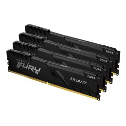 Kingston Technology FURY 128GB 3200MT s DDR4 CL16 DIMM (Kit da 4) Beast Black