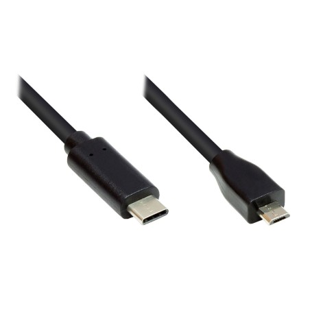 Alcasa GC-M0121 cavo USB 0,5 m USB 2.0 Micro-USB B USB C Nero