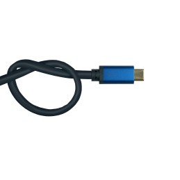 Alcasa 4812-CSF015B cavo e adattatore video 1,5 m USB tipo-C DisplayPort Blu
