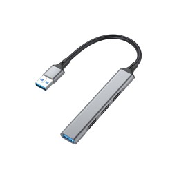 Equip 128960 hub di interfaccia USB 3.2 Gen 1 (3.1 Gen 1) Type-A 5000 Mbit s Nero, Grigio