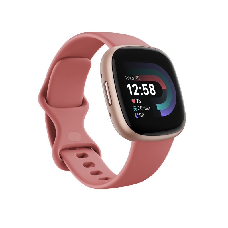 Fitbit Versa 4 Fitness-Smartwatch Rosa/Rosé