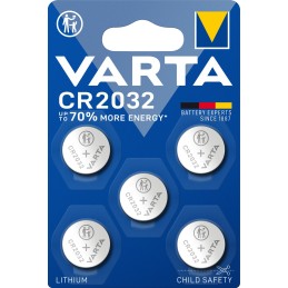Varta LITHIUM Coin CR2032 (Batteria a bottone, 3V) Blister da 5