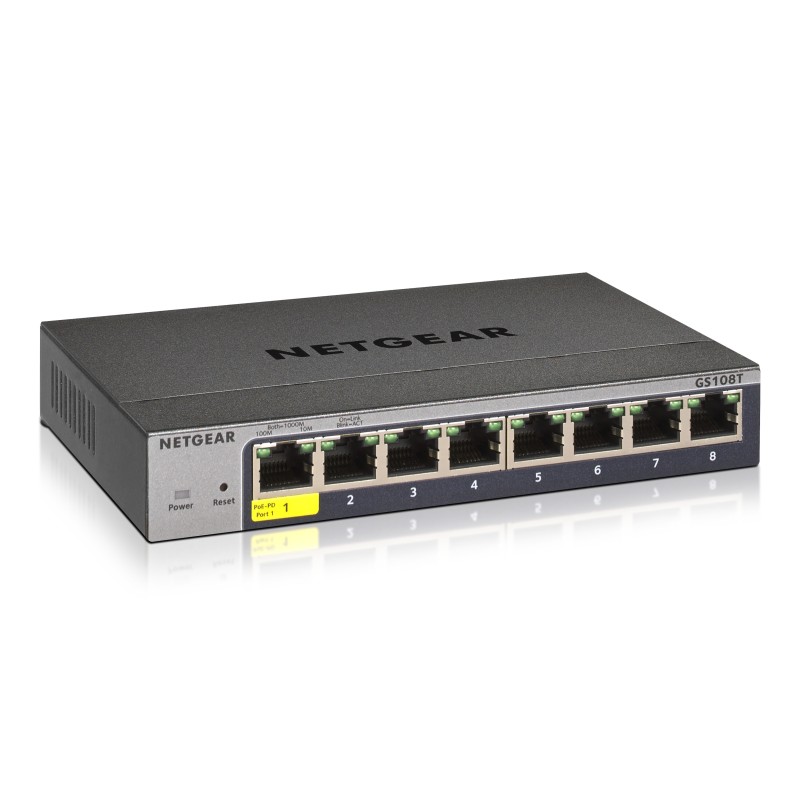 Netgear GS108Tv3 8 Port Gigabit Ethernet Smart Switch