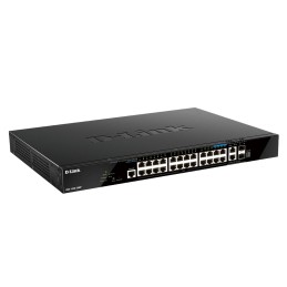 D-Link DGS-1520-28MP switch di rete Gestito L3 Gigabit Ethernet (10 100 1000) Supporto Power over Ethernet (PoE) 1U Nero