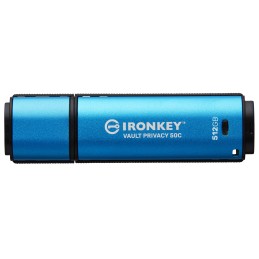 Kingston Technology IronKey 512 GB USB-C Vault Privacy 50C crittografia AES-256, FIPS 197