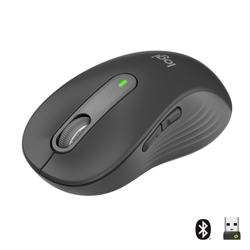 Logitech Signature M650 Gr.L Kabellose Maus Grafit