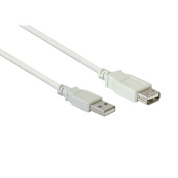 Alcasa 2511-OF2 cavo USB 1,8 m USB 2.0 USB A Bianco