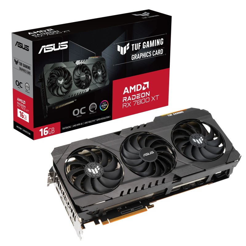 ASUS TUF Radeon RX 7800 XT OC Gaming 16GB GDDR6 Grafikkarte