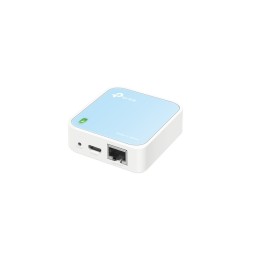 TP-Link TL-WR802N router wireless Fast Ethernet Banda singola (2.4 GHz) Blu, Bianco