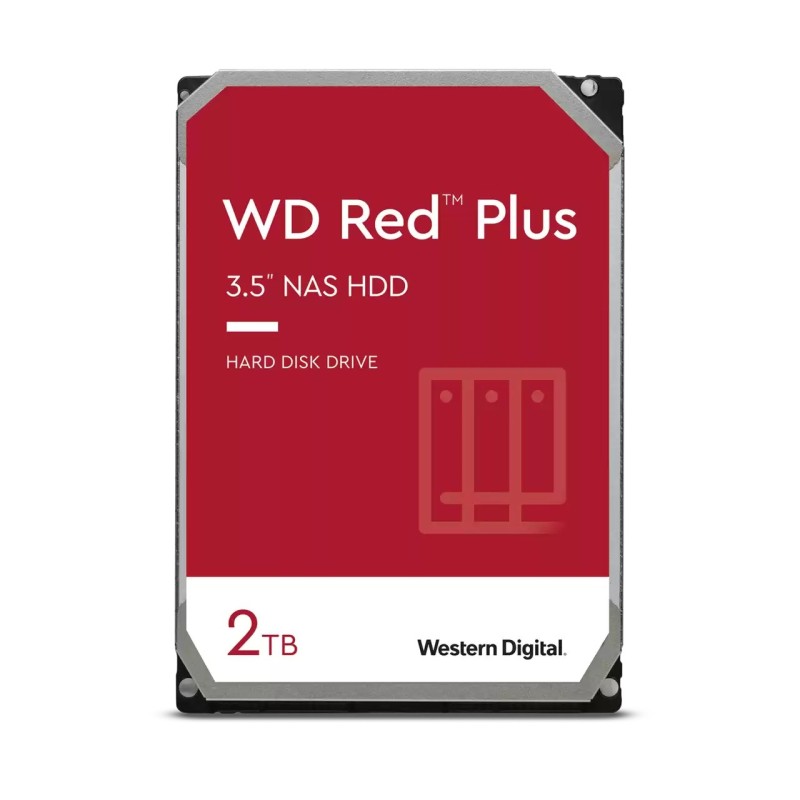 WD Red Plus WD20EFPX NAS HDD - 2 TB 64 MB 3,5 Zoll SATA 6 Gbit/s CMR