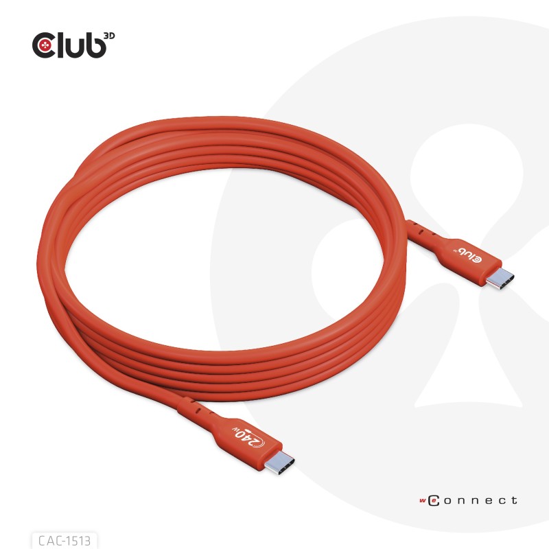 CLUB3D CAC-1513 cavo USB 3 m USB 2.0 USB C Arancione CLUB3D CAC-1513 cavo USB 3 m USB 2.0 USB C Arancione