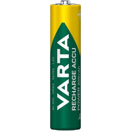 Varta Recharge Accu Power AAA 800 mAh Blister da 4 (Batteria NiMH Accu Precaricata, Micro, ricaricabile, pronta all'uso)