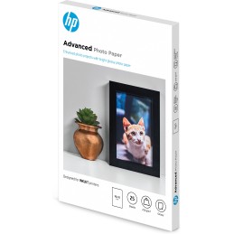 HP Confezione da 25 fogli di carta fotografica Advanced, lucida, 250 g m2, 10 x 15 cm (101 x 152 mm)