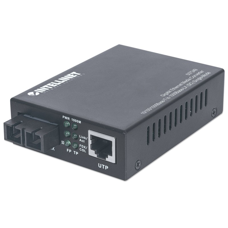 Gigabit Ethernet Singlemode Medienkonverter, 10/100/1000Base-T auf 1000Base-L...