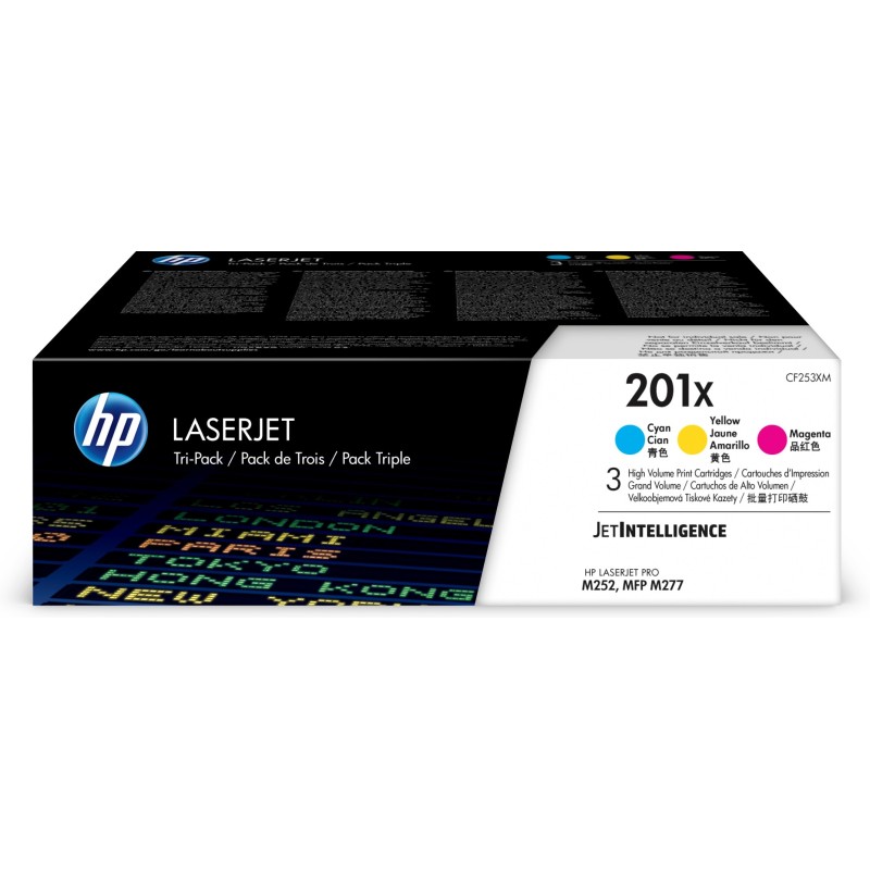 201X - 3er-Pack - Hohe Ergiebigkeit - Gelb, Cyan, Magenta - Original - LaserJ...