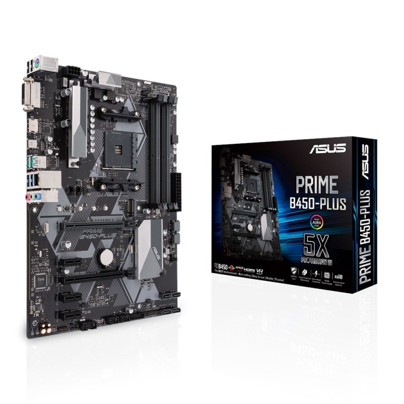 PRIME B450-PLUS - Motherboard - ATX - Socket AM4 - AMD B450 Chipsatz - USB 3....